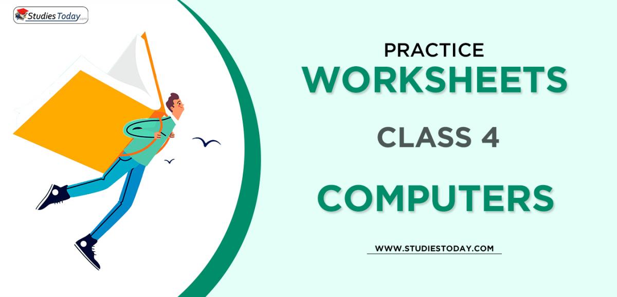 Printable Worksheets Class 4 Computer Science PDF download